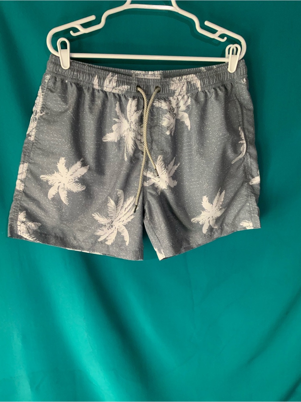 MAAMGIC MENS’ QUICK DRY PALM TREE SWIM TRUNKS, 32 IN WAIST